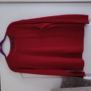 Karen Scott, size large, red long sleeve